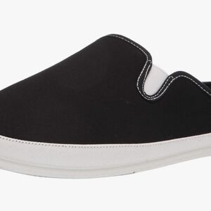 Deer Stags Men's Black Canvas Spike Indoor/Outdoor Clog Slippers